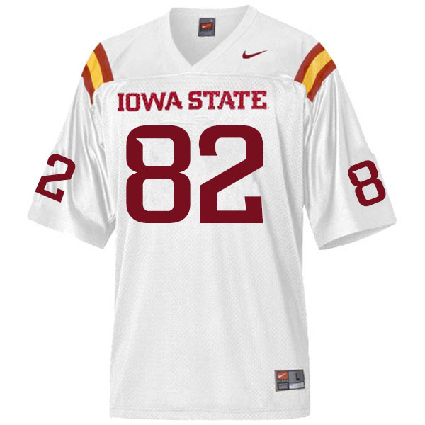 Iowa State Cyclones Men's #82 Landen Akers Nike NCAA Authentic White College Stitched Football Jersey DZ42V62FF